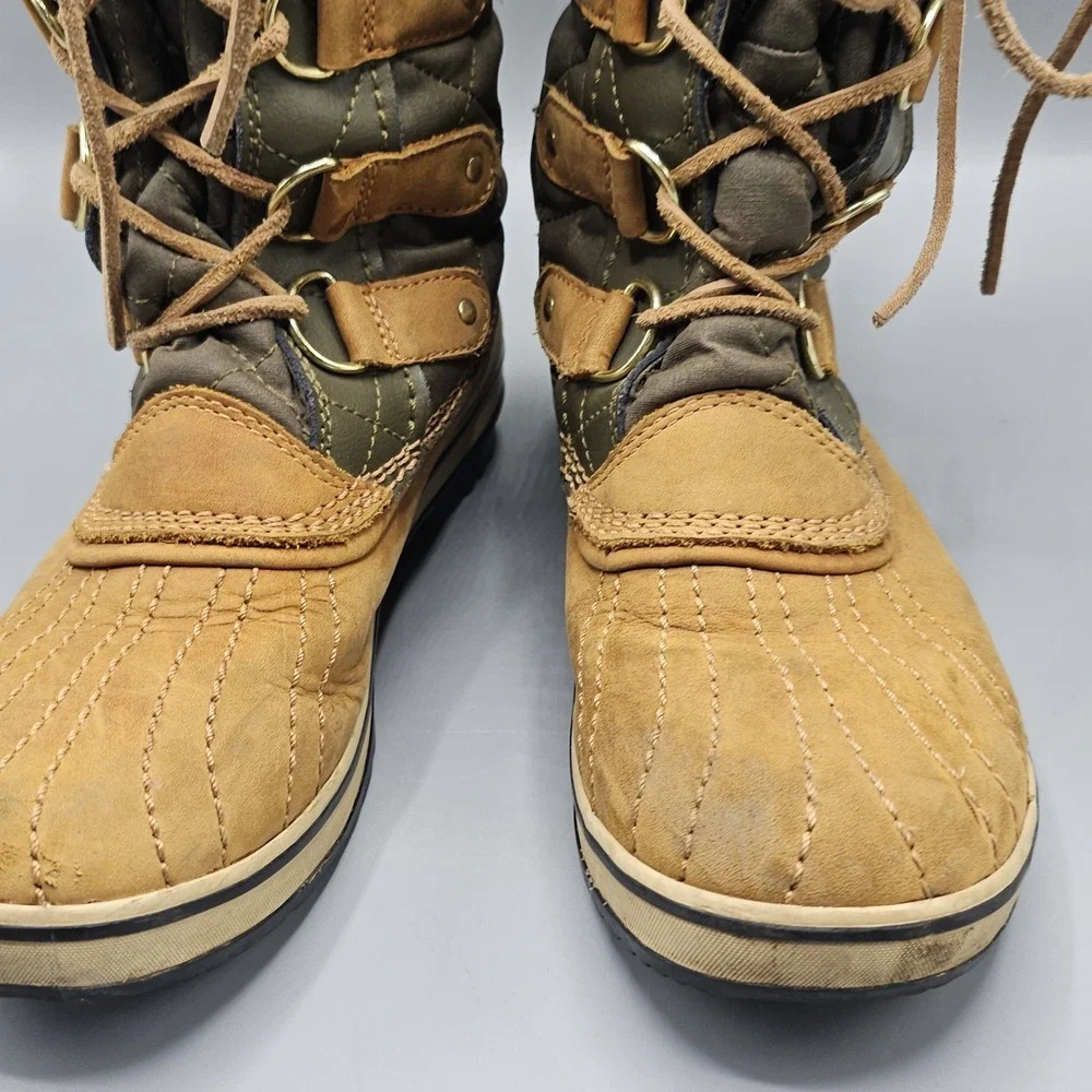 Sorel Tofino II Waterproof Winter Boots Womens Size 7.5 Camel Leather